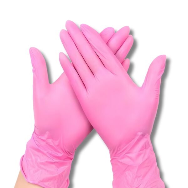 Disposable Nitrile Gloves – Pink