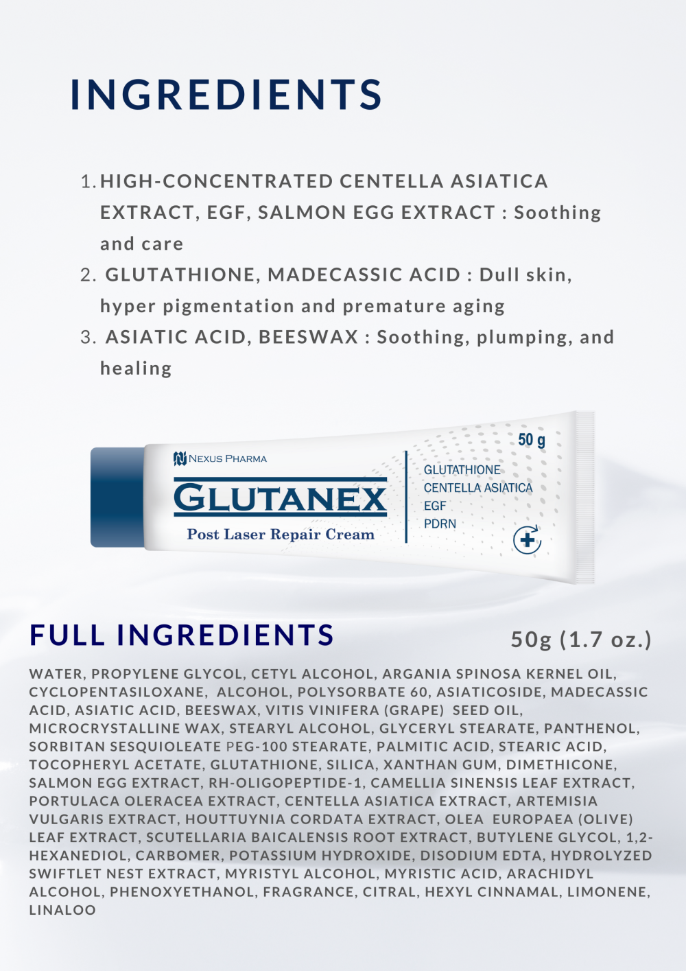 Glutanex Post Laser Repair Cream - Image 3